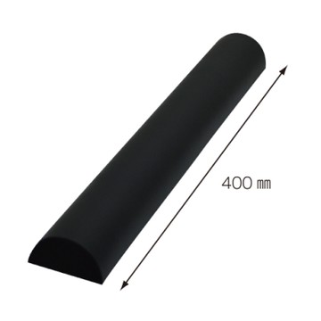 【日本CAR-BOY】半月型防護軟墊40cm(黑)(車庫/停車場/保護車門/吸收衝擊)