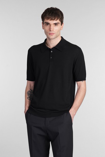 Roberto Collina Polo In Black Cotton