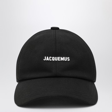 Black baseball cap with logo