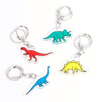 恐龍 鑰匙圈 壓克力 吊飾