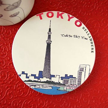Bella House 一起去旅行_神奇吸水杯墊_(日本 晴空塔)