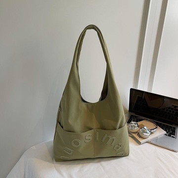 大容量託特包包女 通懃腋下包 百搭包 肩背包 韓國小衆包wangxian韓版春夏新款口袋單肩包簡約款休閒手提托特包大容量