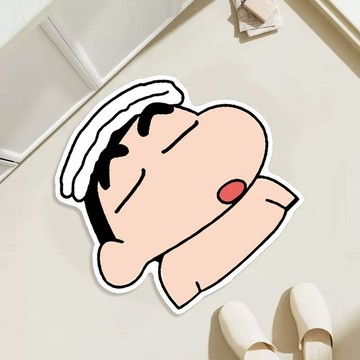 可愛地墊 吸水地墊🎀 蠟筆小新浴室吸水臥室門口硅藻泥墊子衛生間房間地毯地墊新品異形
