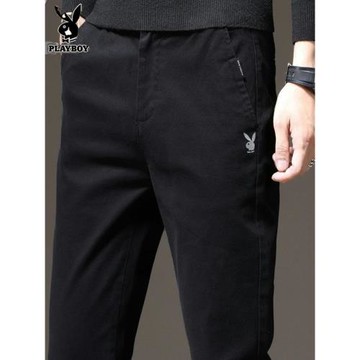 花花公子休閑褲男士商務西褲2026年春季新款修身小腳百搭長褲子男