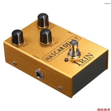 Winn IRIN 延遲吉他效果踏板,帶混合/反饋/延遲 3 個電吉他控制旋鈕 - NASCAR DELAY