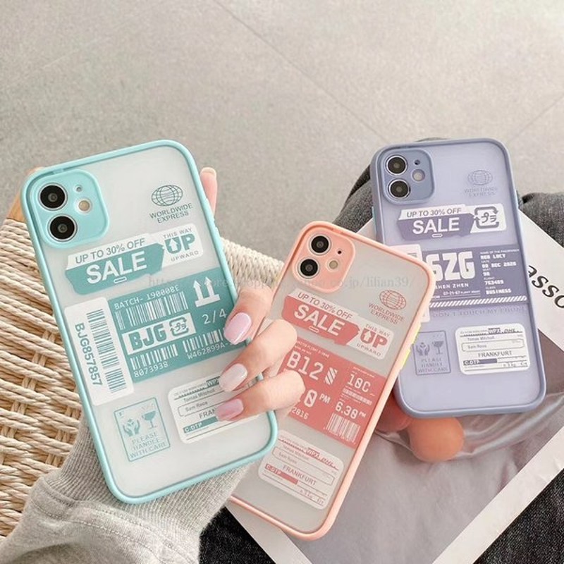 Iphone ケース 韓国 流行り Iphonese2 Iphone8 7 Iphone11 Iphonexr Iphonexs スマホ 携帯 ケース カバー おしゃれ かわいい パステル タグ ステッカー風 通販 Lineポイント最大get Lineショッピング