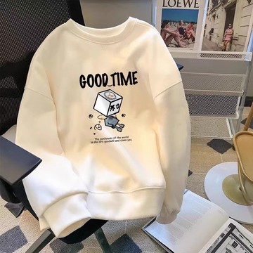 【現貨】重磅420G韓系大學T 大學t男 寬鬆大尺碼 Oversize圓領衛衣 男女同款 打底衫秋冬内搭