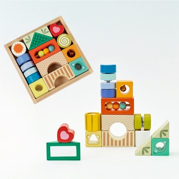 【Classic World】多元探索積木 教具 手眼協調 積木 玩具