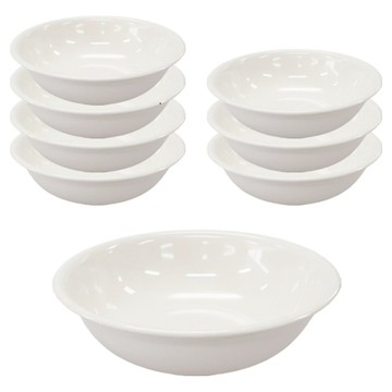 abm 烏龍麵盤 中型 8入組  1個  白色