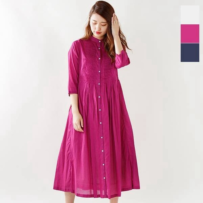 クーポン対象 Nimes ニーム コットンピンタックワンピース Nfg 通販 Lineポイント最大0 5 Get Lineショッピング