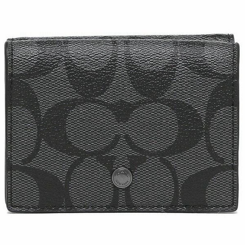 コーチ COACH 三つ折り財布 シグネチャーキャンバス ミニ財布