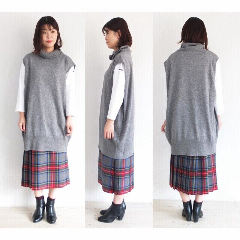 maison de R ウール　タートルネックベスト　アイボリー vm212wa13242_1.jpg