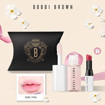 ✨潤唇精巧版1+1 【Bobbi Brown】晶鑽桂馥修護潤唇精華+潤色護唇膏 | 生日禮物 | 交換禮物 | 💖好氣色水光唇 #Resberry