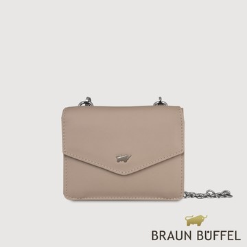 【BRAUN BUFFEL】維那斯-B 6卡附背帶女夾-奶茶棕(德國小金牛台灣總代理)/BF849-720-SVM