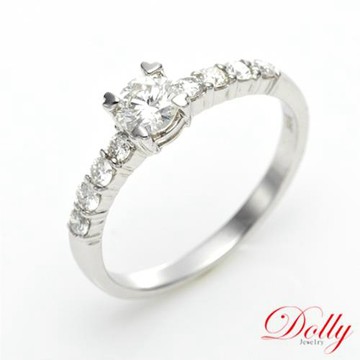 Dolly 天然鑽石 0.50克拉完美車工求婚戒指-021