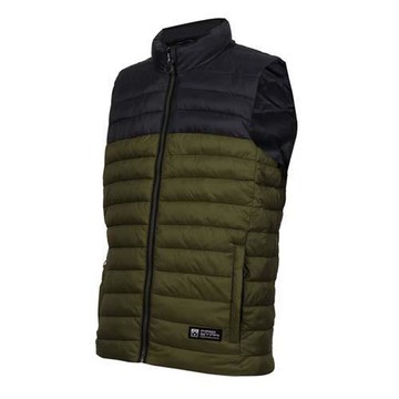 FIRESTAR 男雙面穿鋪棉背心-立領外套 保暖 雙面穿