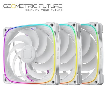 Geometric Future 幾何未來 Squama 大龍鱗 2503W 14cm ARGB風扇 白色 3合1組