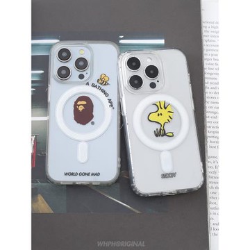 創意糊涂塌克林俊杰同款iPhone17pro磁吸手機殼magsafe適用于蘋果16Promax透明保護套14搞怪15新款硬殼13個性