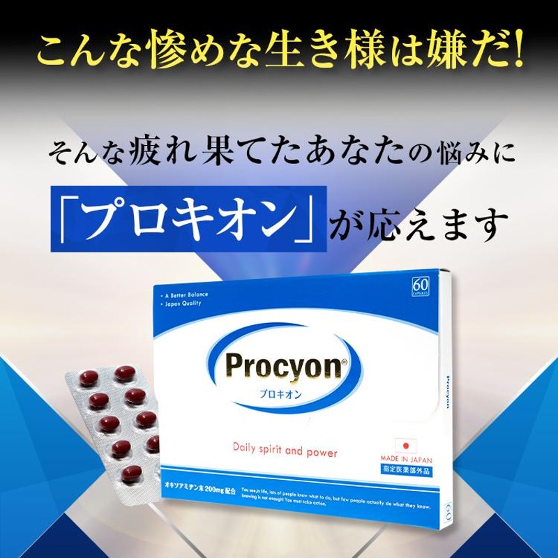 京福堂 公式】プロキオン 指定医薬部外品 90日分 男性 活力ケア 厳選 ...