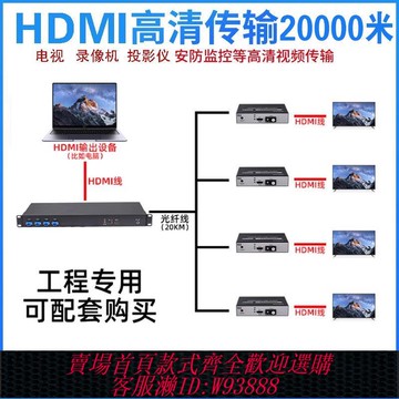 收發器 HDMI光端機1發2/4/8/16收hdmi轉光纖收發器高清音視頻支持1發多收
