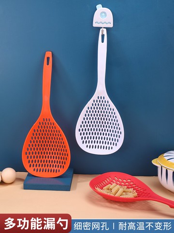 大號漏勺過濾網篩家用廚房耐高溫撈面勺子商用煮面漏網餃子笊籬