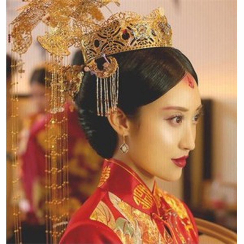 二枚送料無料 中国古代コスプレ髪飾り 漢服唐装用ヘアアクセサリー 結婚式舞台 写真撮影専用道具 フリンジかんざし 皇后 お姫様王冠 通販 Lineポイント最大1 0 Get Lineショッピング