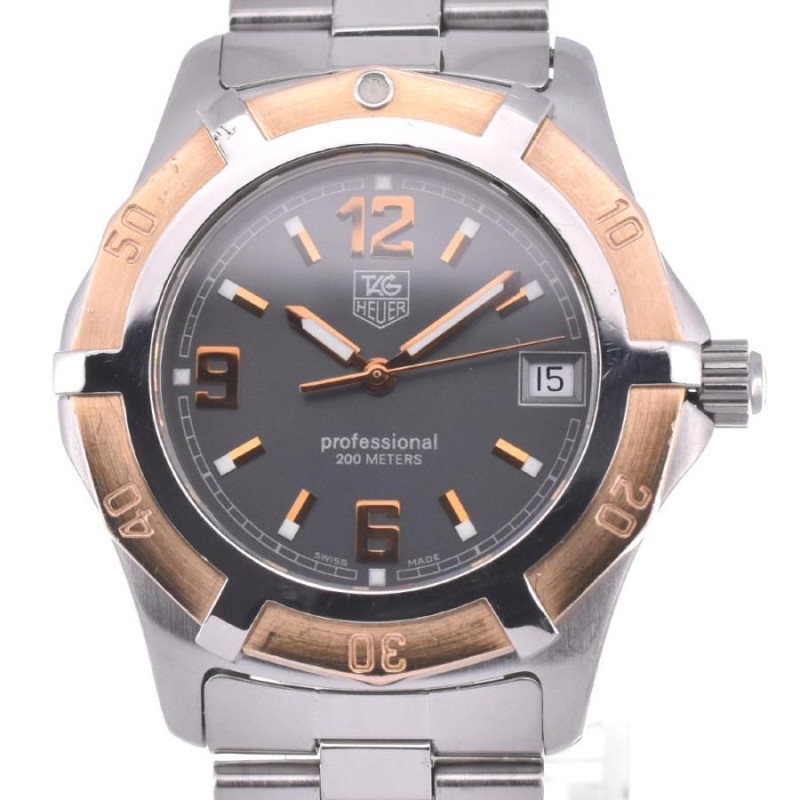 △ タグホイヤー TAG HEUER WN1151 2000 エクスクルーシブ PG ベゼル デイト クォーツ メンズ L#123431 |  LINEショッピング