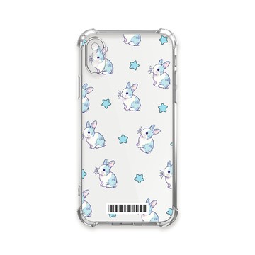 iPhone Xs Max 殼 TRON IPhone XS Max 手繪小兔子透明殼  載具 四角防摔殼 手機殼