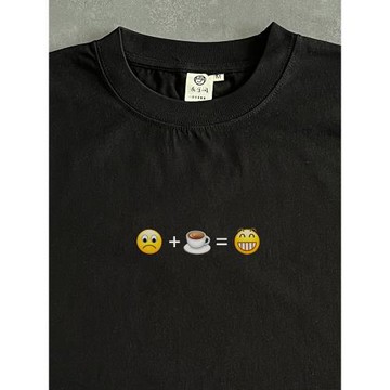 不開心＋咖啡＝開心｜在宇間工作室T恤