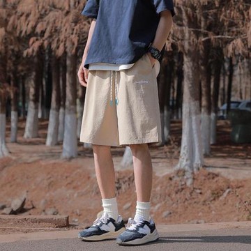 日系cityboy休閑短褲男夏季薄款五分褲山系戶外運動褲男士沙灘褲