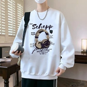 ✨限時惠購⚡ 大學t 男 重磅 套頭衛衣  男 寬鬆 刷毛 圓領 潮牌 美式 青少年 潮流 休閒 秋冬 上衣 冬上衣