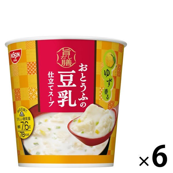 日清食品日清食品 とろけるおぼろ豆腐 おとうふの旨だし豆乳スープ 6個