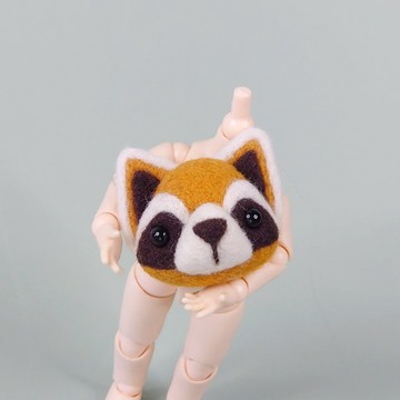 浣熊   羊毛氈 手作 野生動物系列