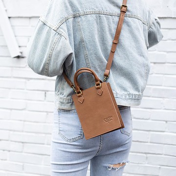 【24hr快速出貨】真皮迷你手提斜背風琴包-234027ht