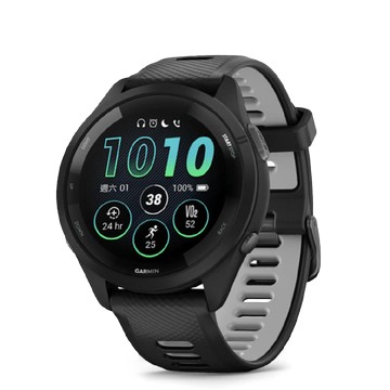 FORERUNNER 265 BLACK POWDER GRAY 46 MM