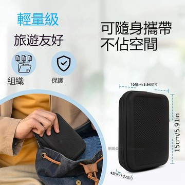 EVA硬盒收納包 便捷收納盒 網袋分隔收納盒 方盒收納包 耳機收納包 傳輸線外出包 外出旅行收納包 充電器耳機收納盒
