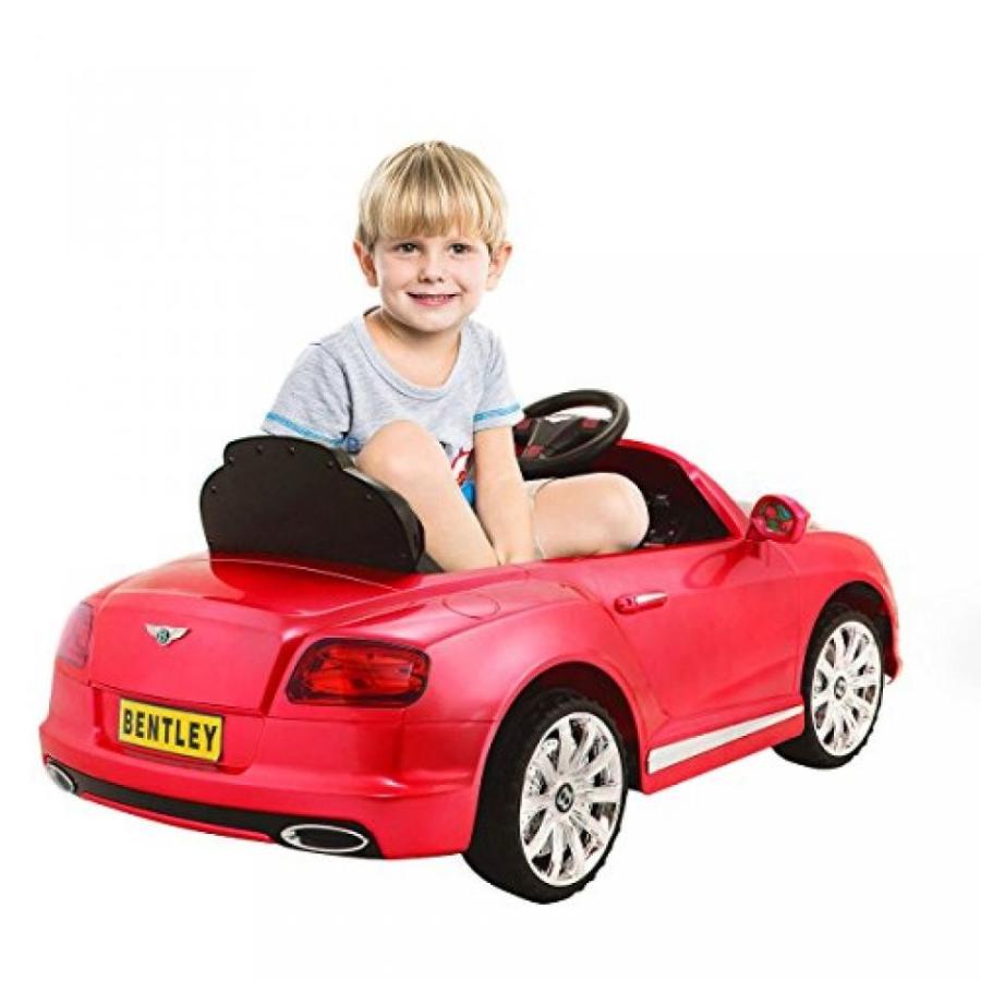 電子おもちゃ New 12V Bentley GTC Kids Ride On Car Electric RC Remote Control wLights MP3 Red