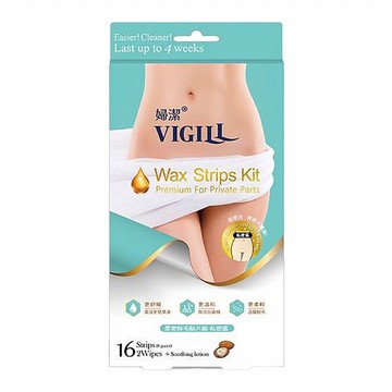 Vigill 婦潔 法式柔密除毛貼片組(私密區／除毛貼片16片+修護乳10ml+除蠟濕巾2片)【小三美日】DS015527