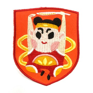 DIY刺繡徽章 乩童 台灣台客燙布貼 刺繡袖標  飛行夾克 熨斗刺繡士氣章 貼章 補丁貼 燙布貼 徽章 _廠商直送