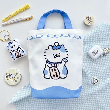 富士山手提帆布包/寬底