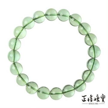 【正佳珠寶】螢石 頂級極淨 冰綠螢石 10mm 綠螢石手珠