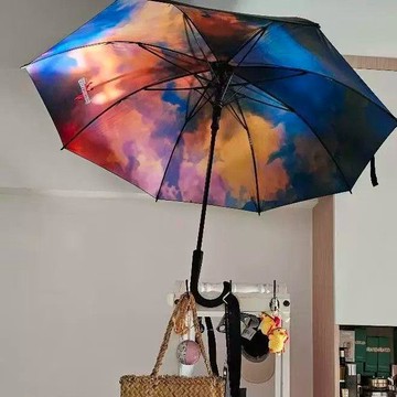 韓系權志龍應援周邊黑色長柄雨傘高顏值ins風晴雨兩用便攜自動傘生日禮物 禮物