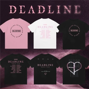 blackpink 2025演唱會粉錘周邊棉花娃娃同款衣服t恤打歌服演出服