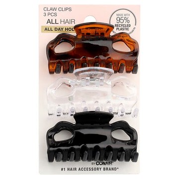 Scunci, 輕巧之美，爪夾，色彩組合，3 枚