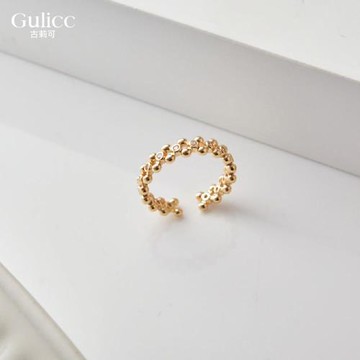 【Gulicc】古莉可 日韓 時尚 鑲鑽 食指戒(戒指 女戒 開口戒 造型戒 情人節 母親節 七夕 生日禮物)