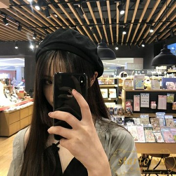 貝雷帽女日系夏季薄款透氣復古文藝畫家帽百搭【繁星小鎮】