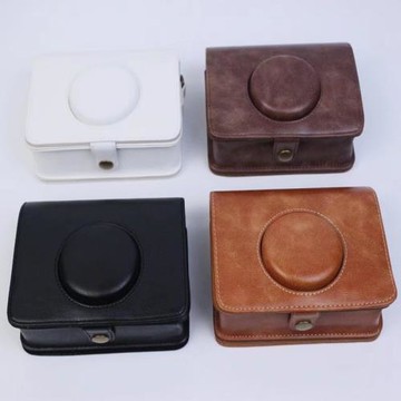 適用Fujifilm富士斜挎mini Evo數模一次成像拍立得相機皮包收納包