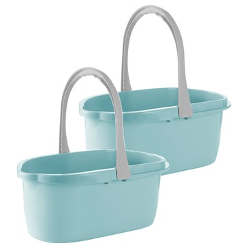 帶輪可手提拖把桶 18公升 長45公分  顏色隨機  1組