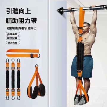 引體向上 引體向上單桿 引體向上輔助帶 引體向上助力帶 引體向上輔助器 引體向上拉力繩 多功能健身單槓 訓練輔助器彈力帶