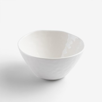 日式 淨白波紋 13.5cm 陶瓷深碗｜單品